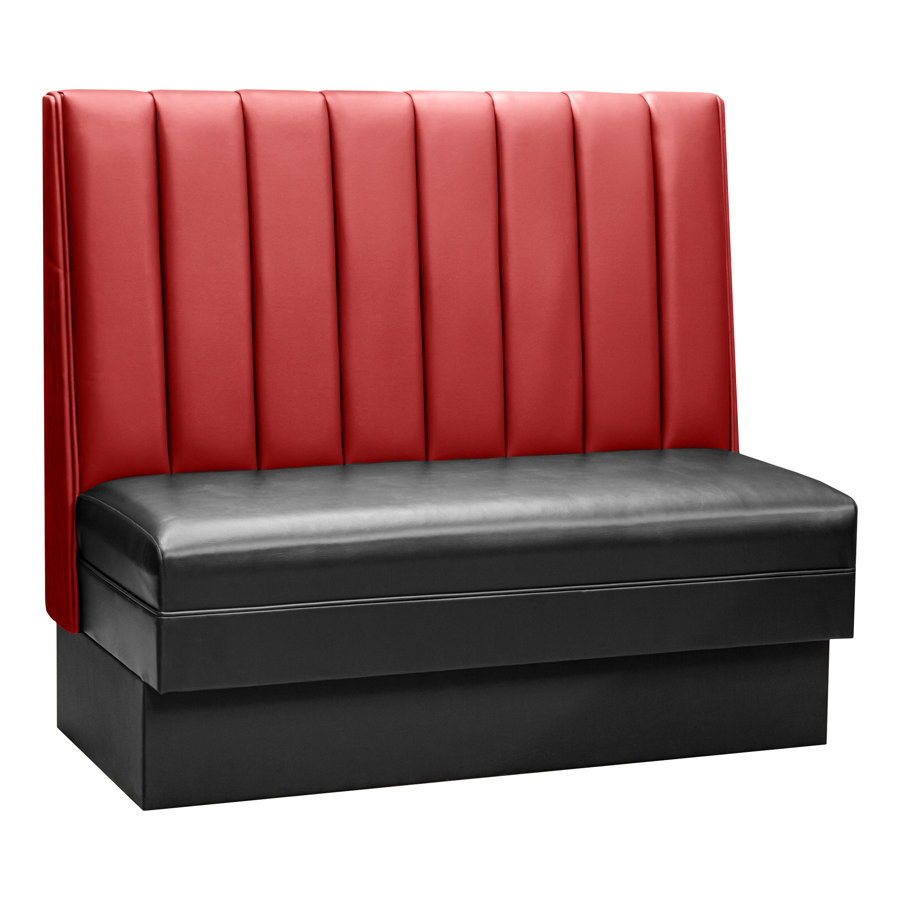 2 Person Wall Bench Booth